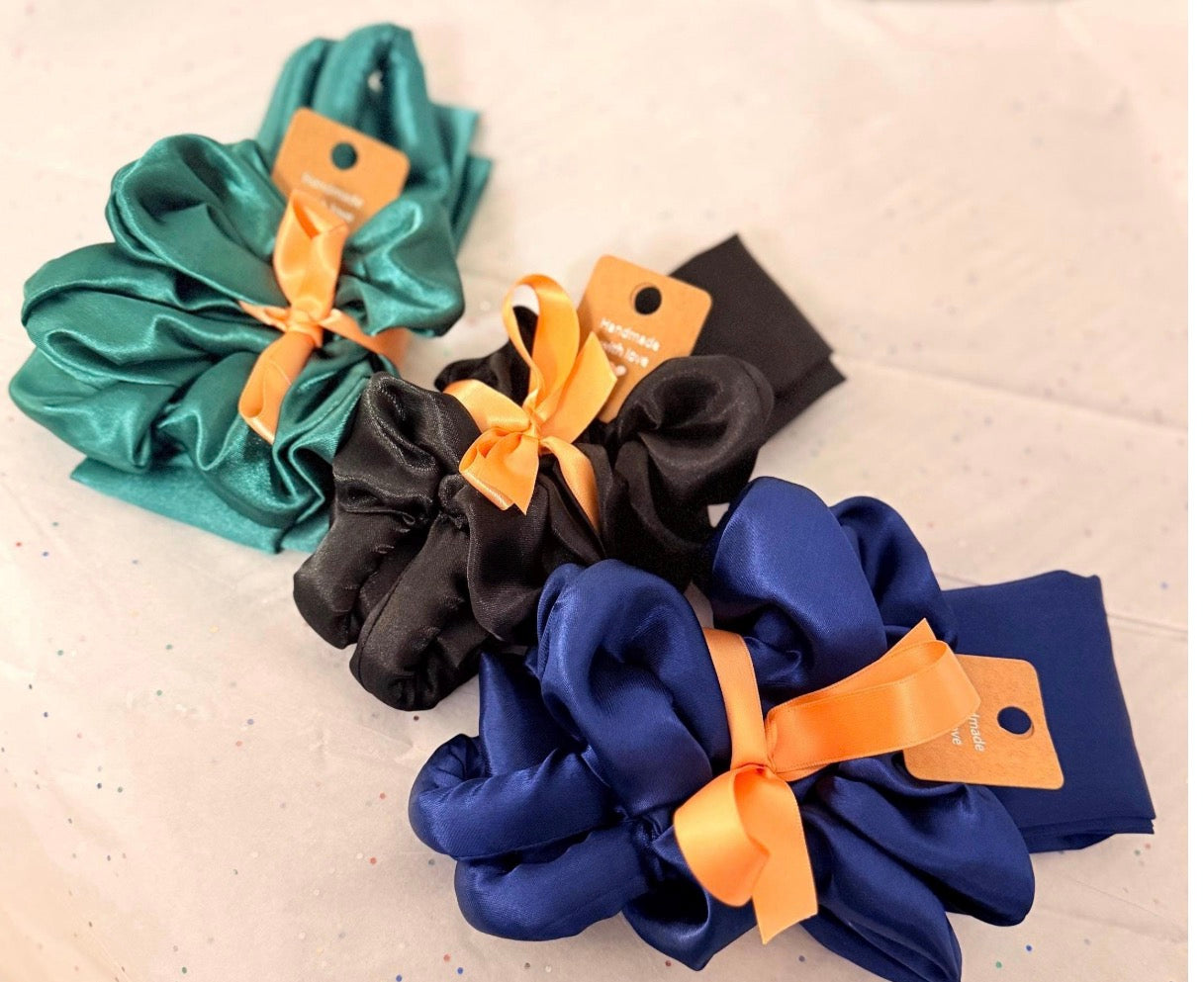 Satin Hair Curler Ribbon: Heatless Overnight Curl Roller with Scrunchie