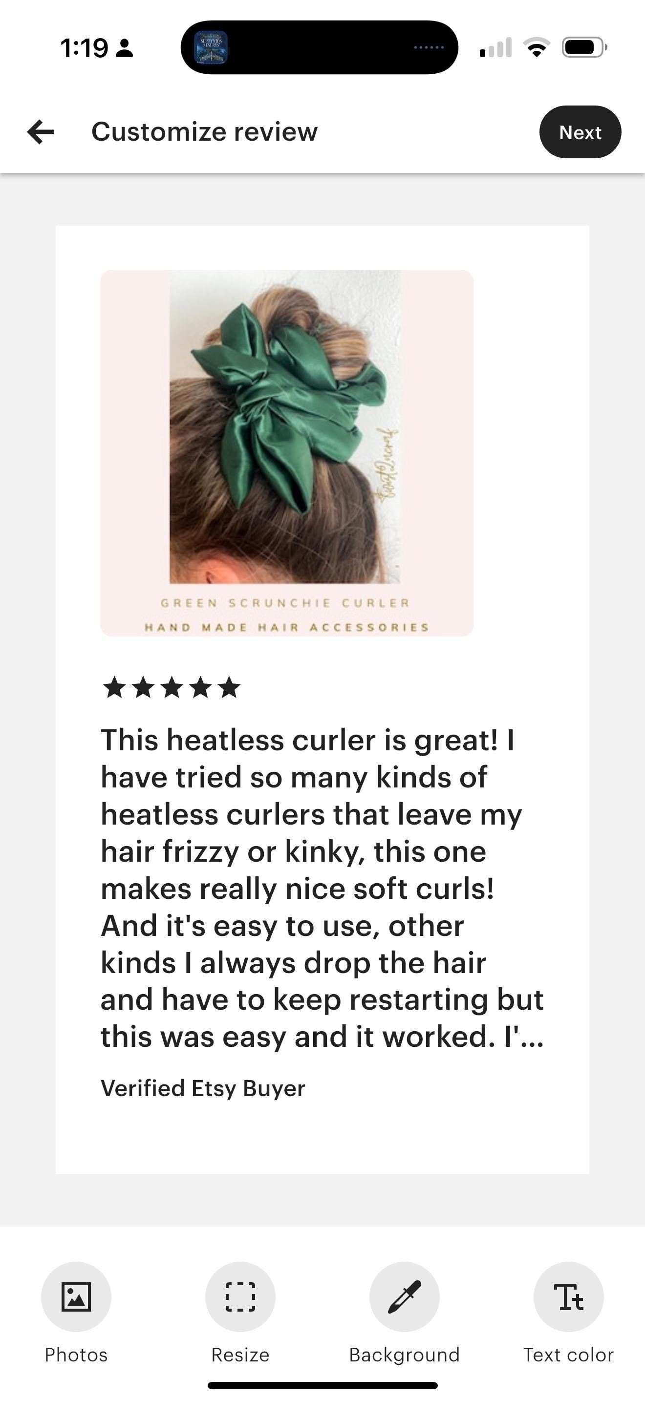 Brown Silky Scrunchie Hair Curler with Long Tails - Heatless Curls