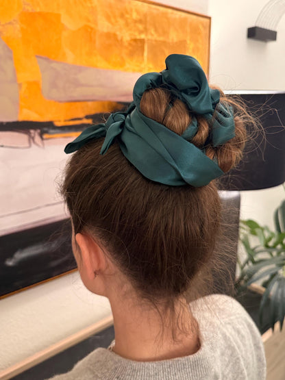 Green Hair Curler NoDamage Overnight Heatless Hair Scrunchie Curling set, No Heat curler Best Heatless Hair curler Best Christmas gift