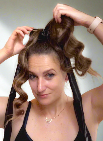 Heatless Hair Curler: Overnight Curls with Scrunchie Curler Easy and Fast Way To Curl Your Hair Simple To Use Simple To Sleep Soft Fabric