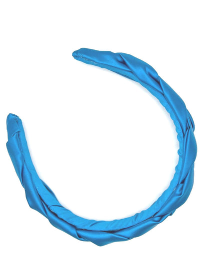 Braided Turquoise Headband: Satin Hair Accessory