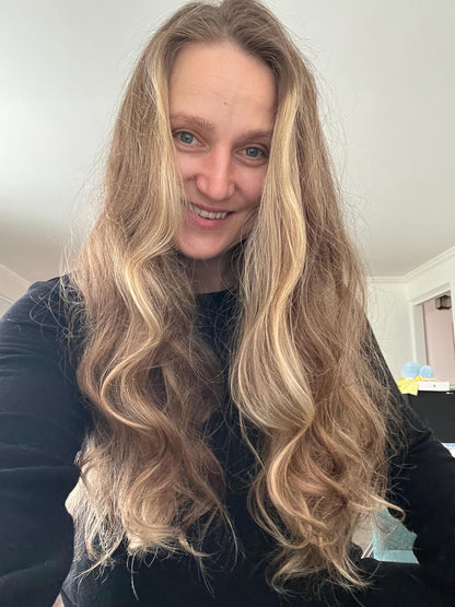 Brown Silky Scrunchie Hair Curler with Long Tails - Heatless Curls