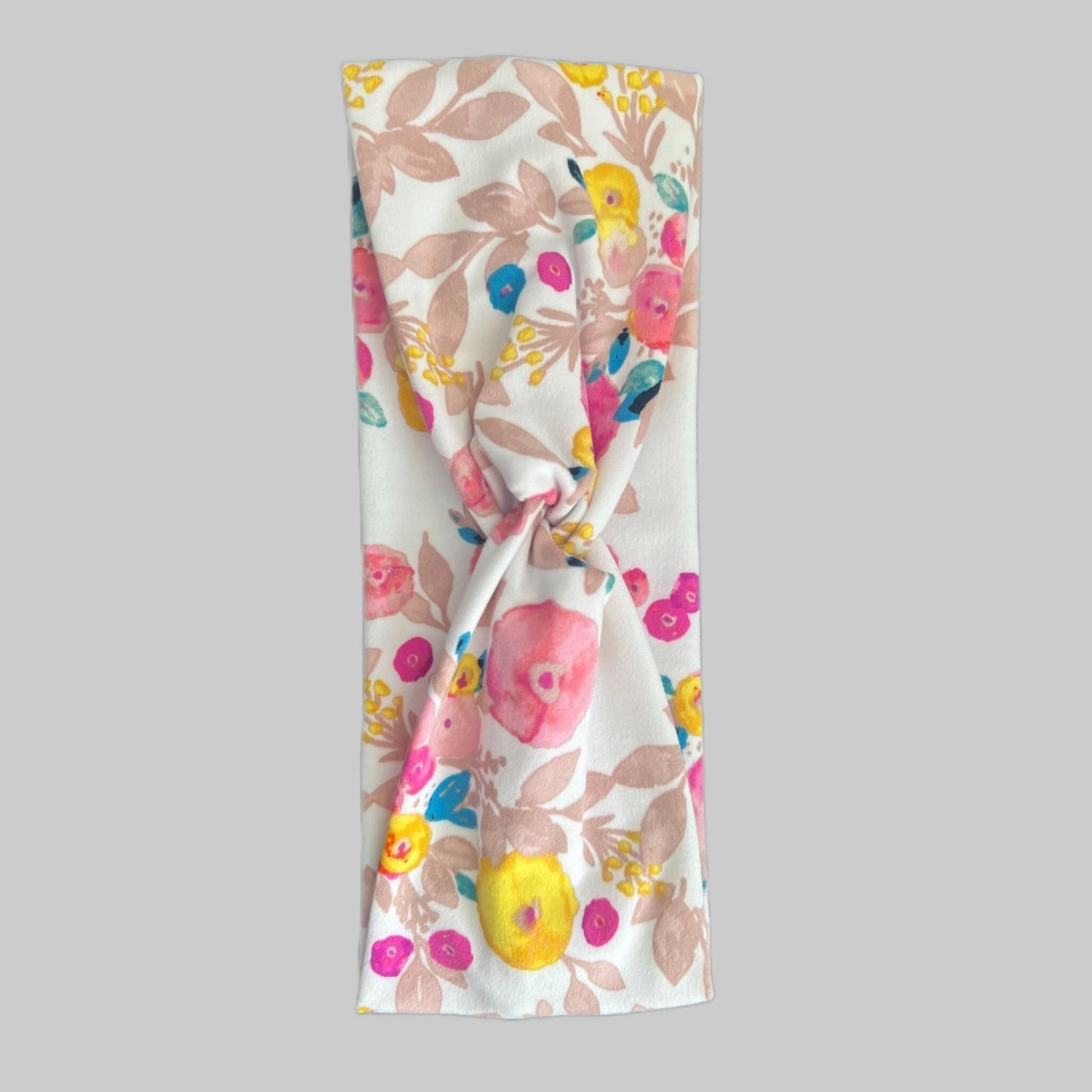 Handmade Floral Headband: Stretchy Knit Turban for Women