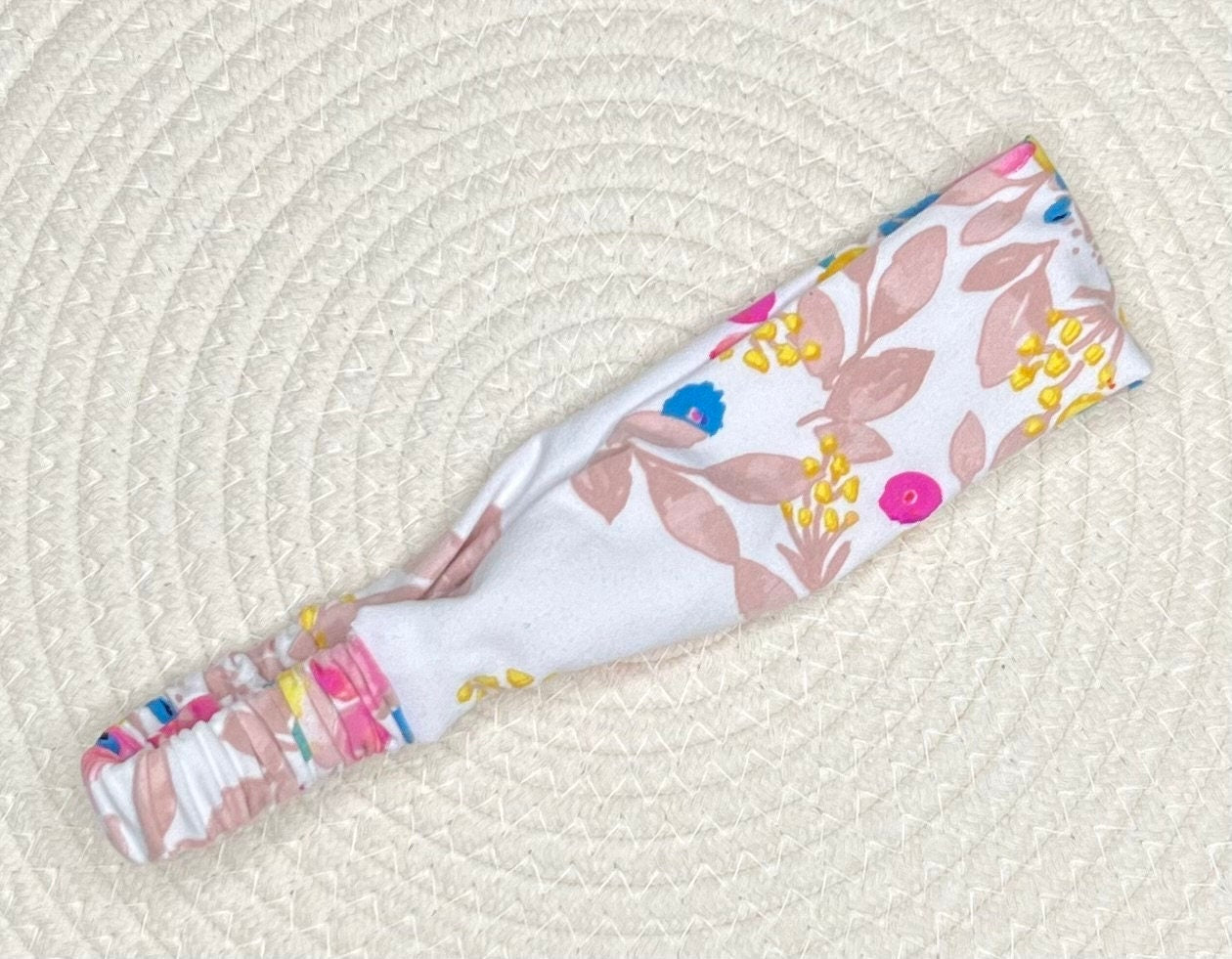 Handmade Floral Headband: Stretchy Knit Turban for Women