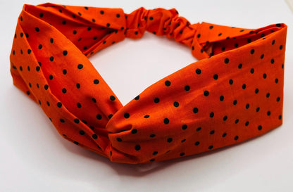 Handmade Halloween Scrunchie: Spooky Cotton Hair Accessory