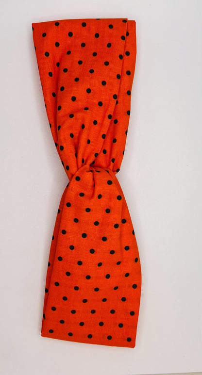 Handmade Halloween Scrunchie: Spooky Cotton Hair Accessory