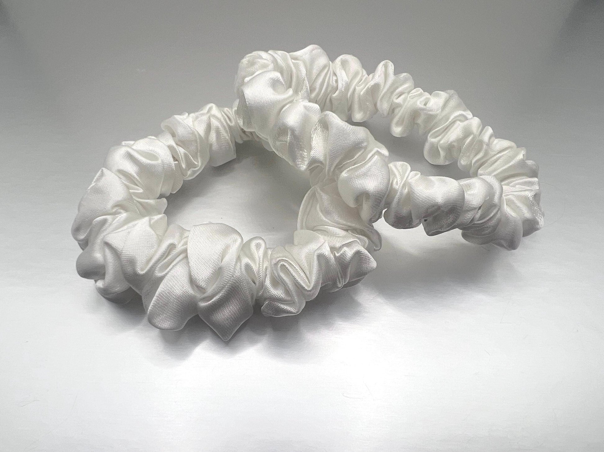 Floral Scrunchie: Vintage Boho Flower Print Hair Tie