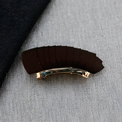 Rolled ribbon in black, cotton fabric, unique design