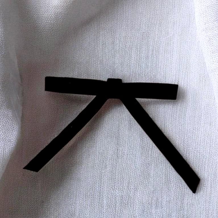 Black Cotton Barrettes & Hair Clips, perfect for both short and long hair