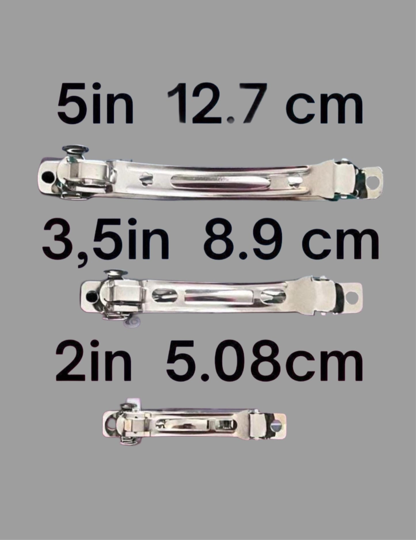 Beige Scrunchie French Barrette: Curly Hair Clip, Various Sizes