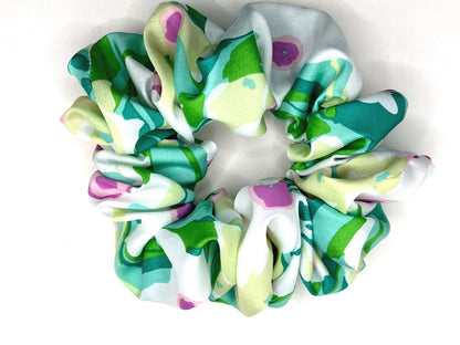Floral Hair Accessories: Handmade Scrunchie, Bow, and Barrette