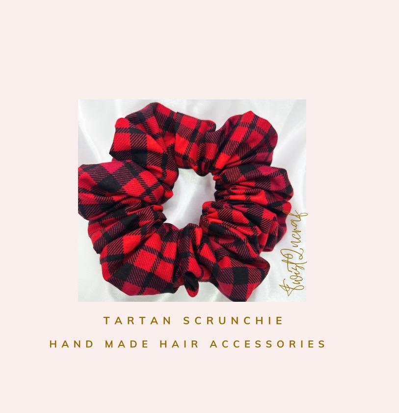 Christmas Tartan Scrunchie