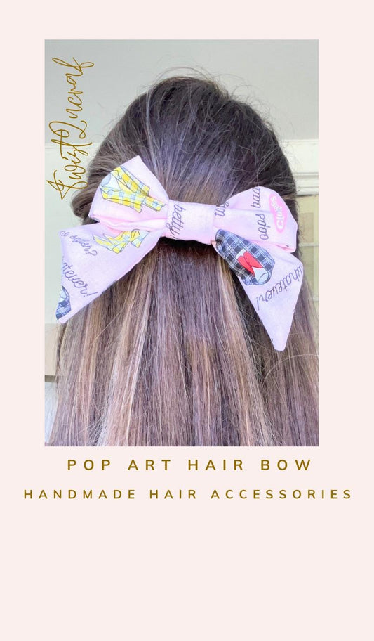 Handmade Pop-Culture Hair Bow: Sassy Quotes & Icons