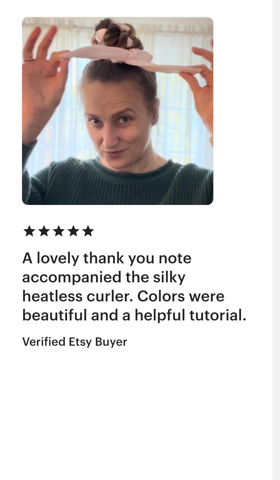 Brown Silky Scrunchie Hair Curler with Long Tails - Heatless Curls